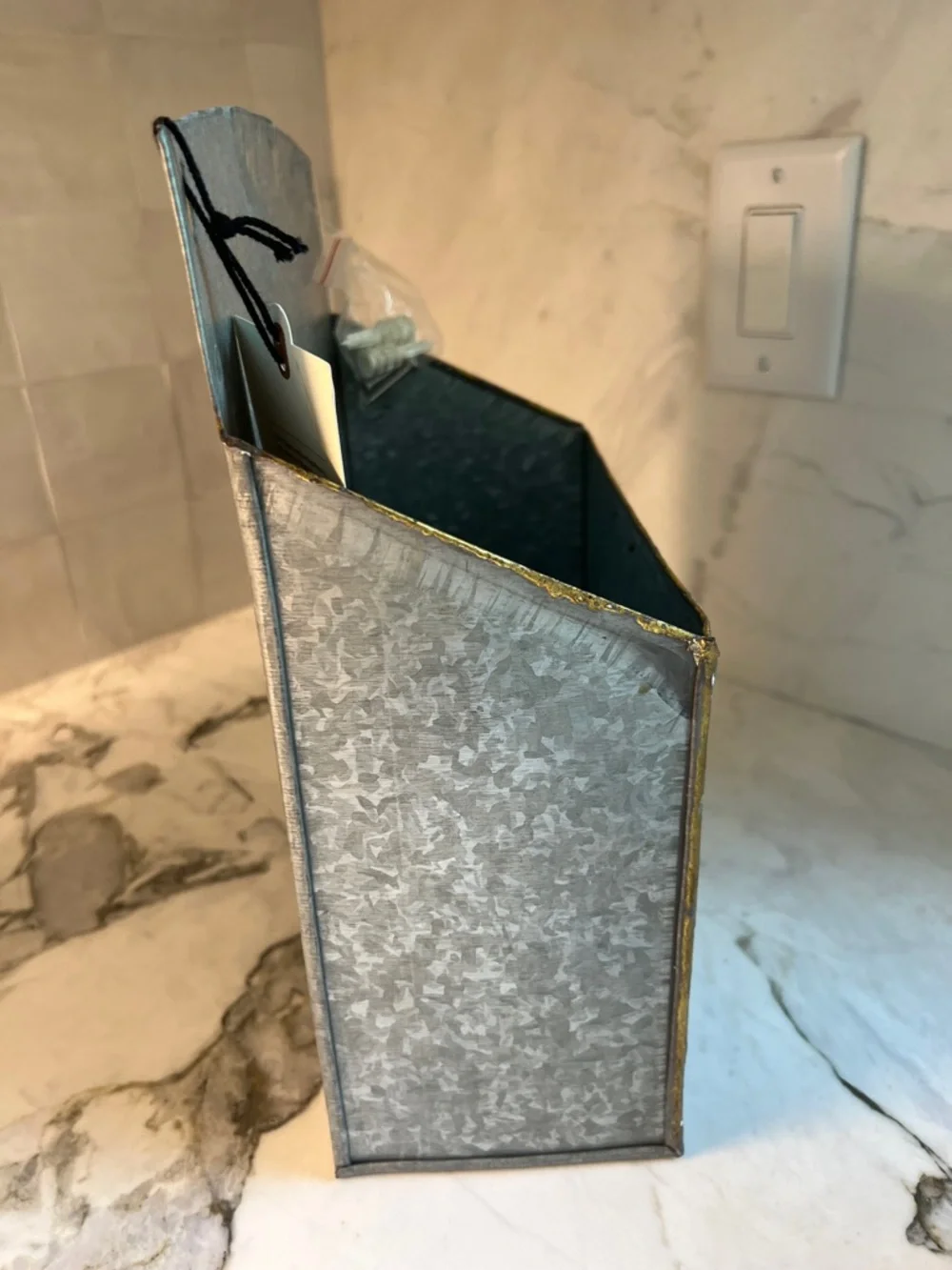 Hearth And Hand NWT Vintage Style Galvanized Metal Mailbox